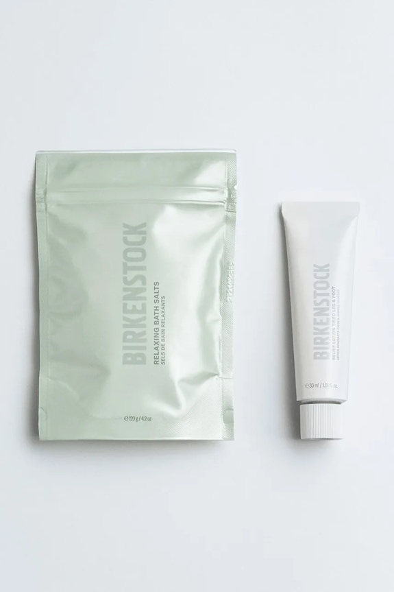 Birkenstock sare relaxantă și balsam răcoritor pentru picioare Foot Care Essentials 120 g + 30 ml bej 1030514