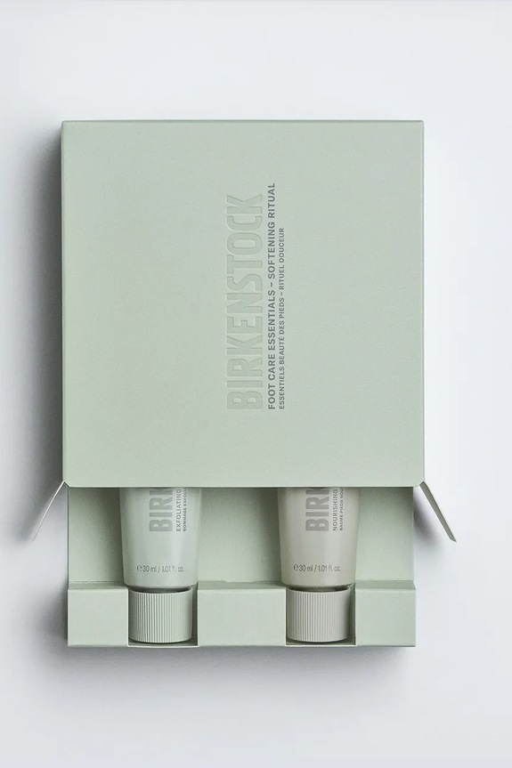 Obnavljajući piling i hranjivi balzam za stopala Birkenstock Foot Care Essentials 2 x 30 ml bež 1030522