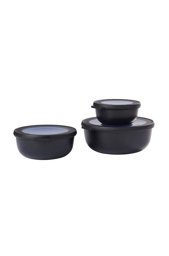 Mepal zestaw misek wielofunkcyjnych Cirqula 0,35/0,75/1,25L (3-pack) czarny 106230041100