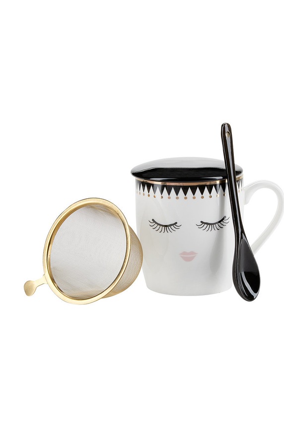 Miss Etoile Čajový set černá 4974960