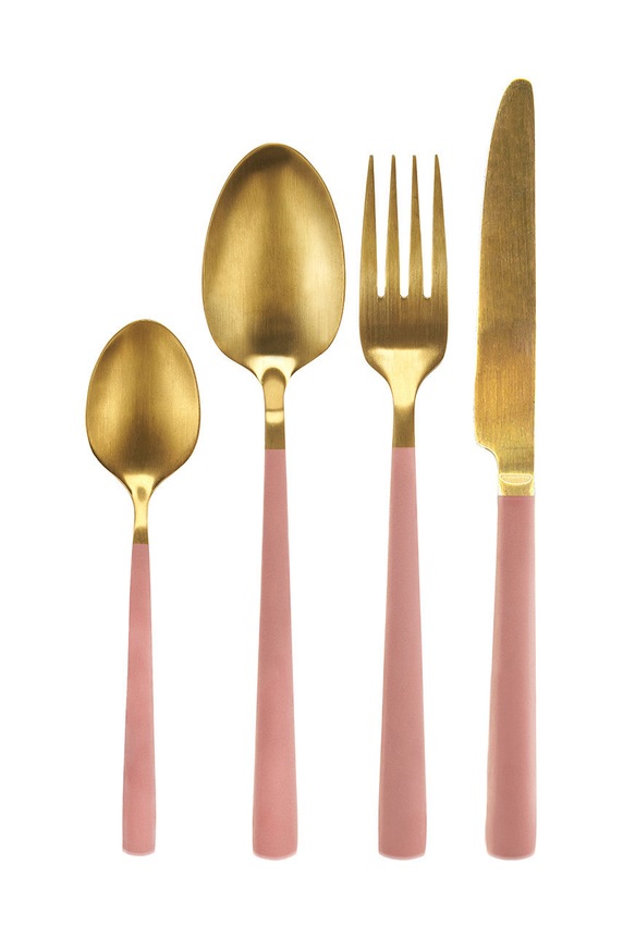 Miss Etoile komplet sztućców (4-pack) różowy 4970605