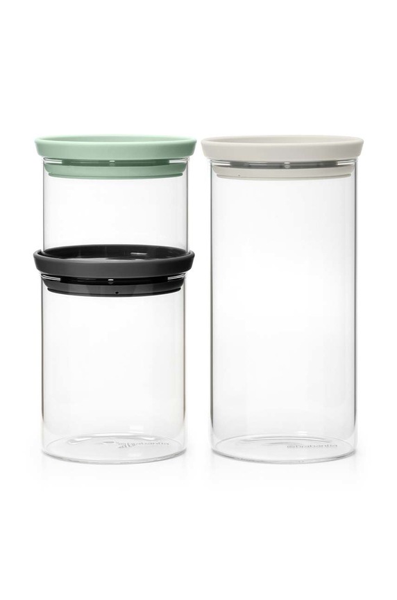 Brabantia Комплект контейнери за съхранение (3 броя) многоцветен 100550