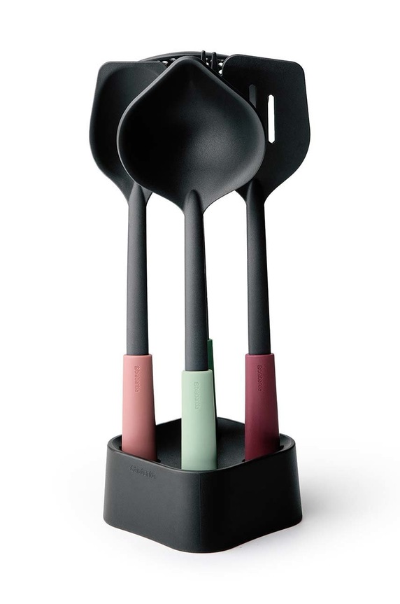 Brabantia komplet kuhinjskih pripomočkov s stojalom (5-pack) pisana 123184