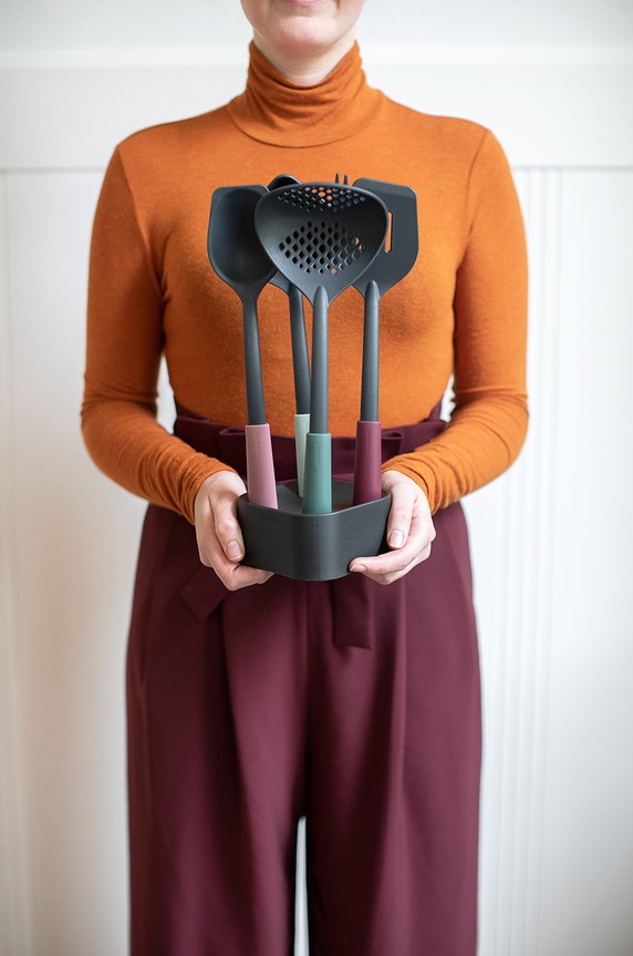 Brabantia komplet kuhinjskih pripomočkov s stojalom (5-pack) 123184