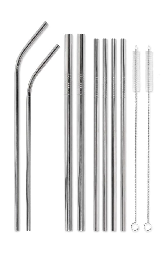 Designworks Ink szívószálak tisztítókefével (10 db) szürke SSH.1002EU