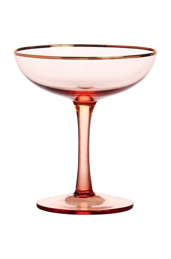 &k amsterdam Комплект чаши за шампанско Coupe Champagne (2 броя) 325.01 розов AA00