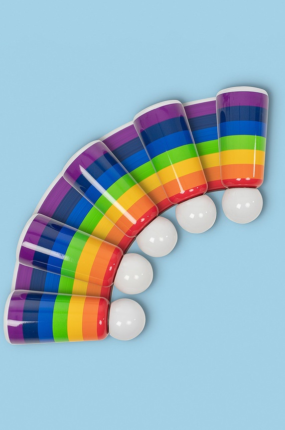Lund London butelka termiczna Skittle Rainbow 300 ml multicolor 7299.