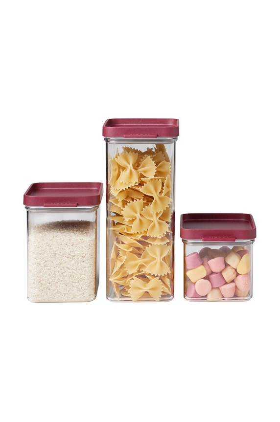 Mepal zestaw pojemników do przechowywania Omnia (3-pack) różowy 106400073700