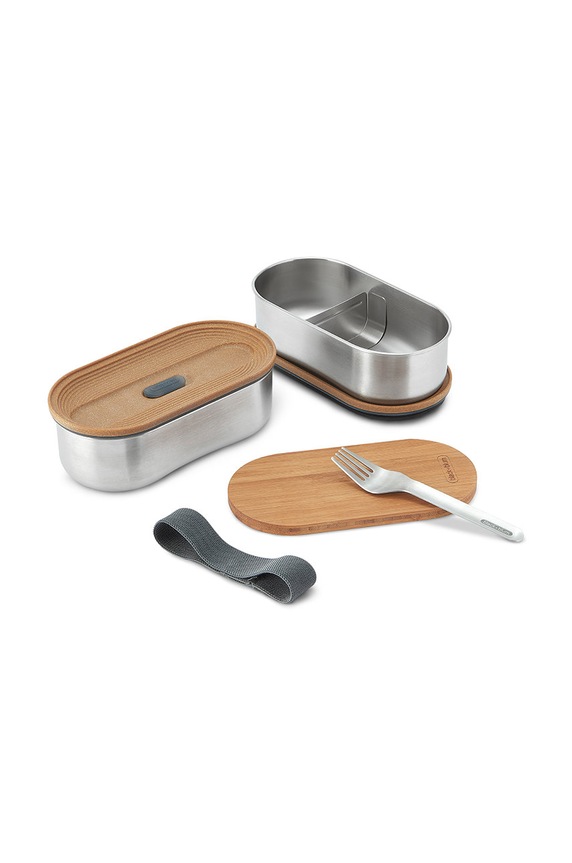 Black and Blum σετ από κουτιά γεύματος με ένα πιρούνι (2-pack) BAM.BT.L016 γκρί AA00