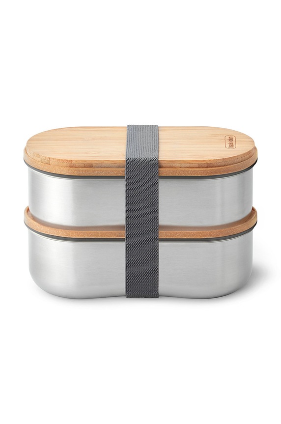 Κουζίνα και μπαρ Black and Blum σετ από κουτιά γεύματος με ένα πιρούνι (2-pack) BAM.BT.L016 γκρί