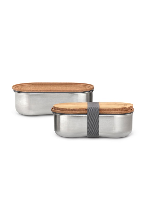 Black and Blum σετ από κουτιά γεύματος με ένα πιρούνι (2-pack) BAM.BT.L016 γκρί