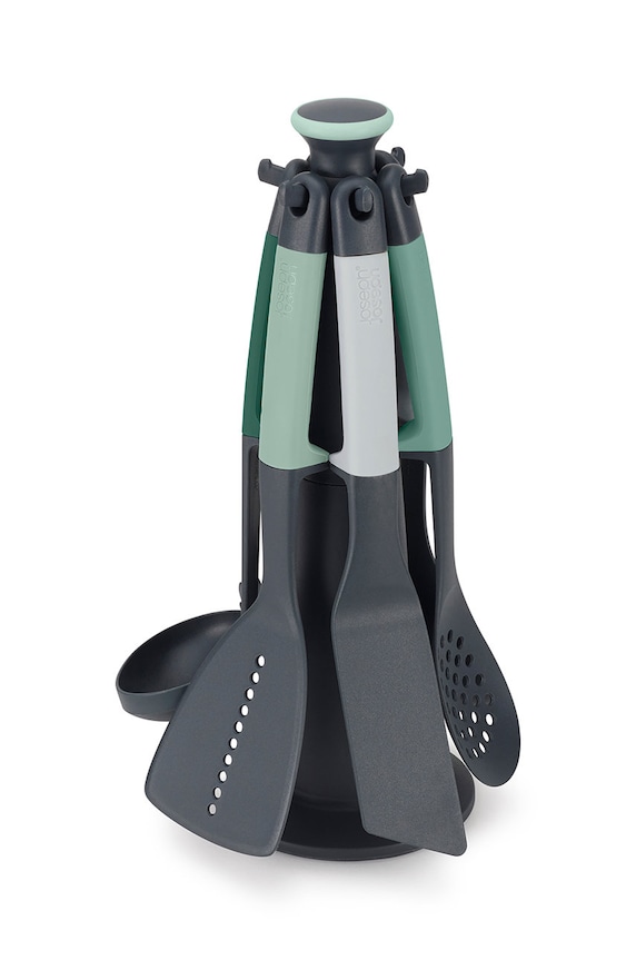 Joseph Joseph zestaw akcesoriów kuchennych ze stojakiem Elevate Sage (7-pack) 10540 zielony AA00