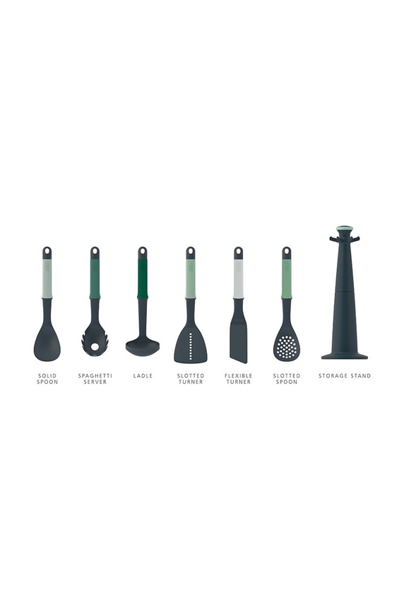 Kuchnia i bar Joseph Joseph zestaw akcesoriów kuchennych ze stojakiem Elevate Sage (7-pack) 10540 zielony