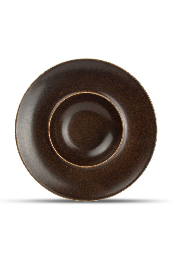 Kuchnia i bar BonBistro talerz głęboki Ash 791208 brązowy