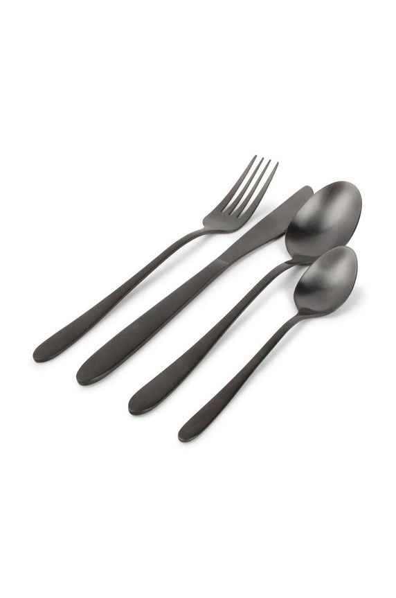 ONA komplet sztućców Slim (24-pack) czarny 682902