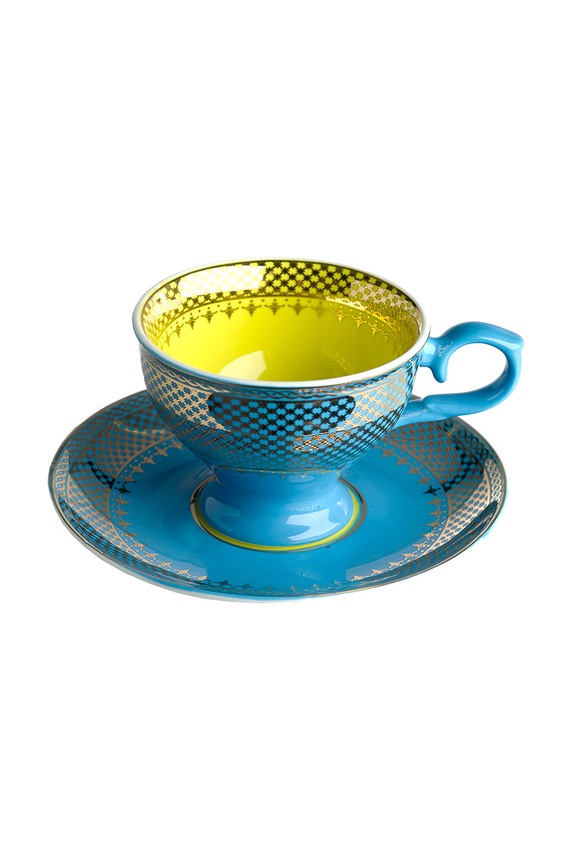 Pols Potten set tazzine con piattino 90 ml pacco da 4 230.400.451 multicolore AA00