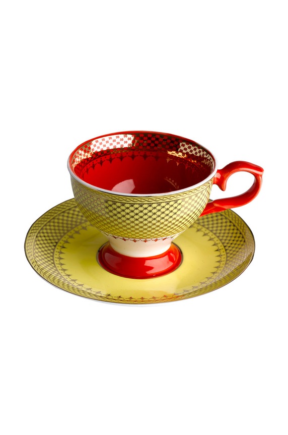 Pols Potten set tazzine con piattino 90 ml pacco da 4 230.400.451 multicolore