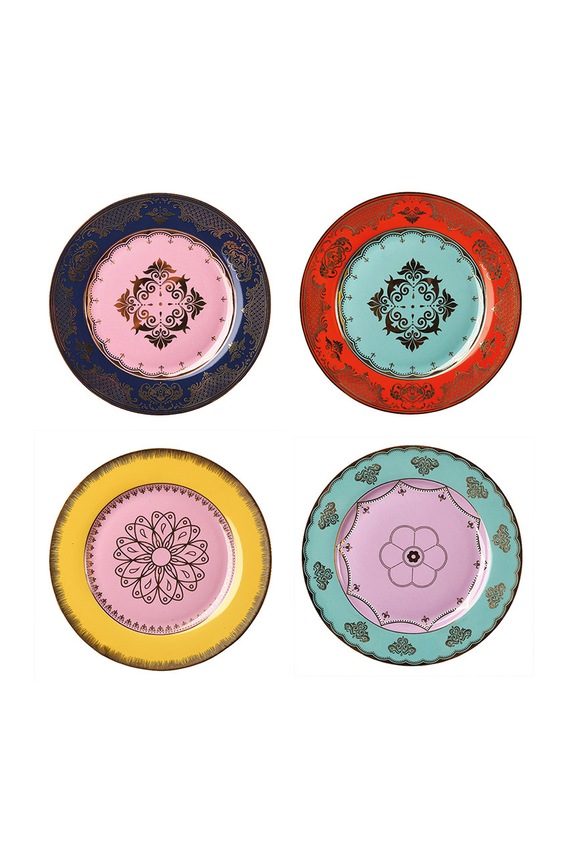 Pols Potten zestaw talerzy 19,3 cm 4-pack multicolor 230.400.518