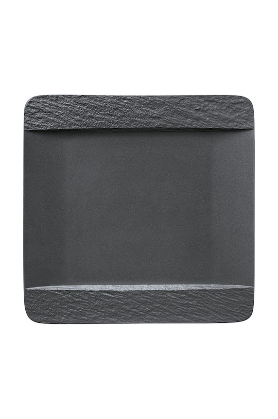 Tanjur za posluživanje Villeroy & Boch Manufacture Rock 20 x 28 cm crna 1042392610