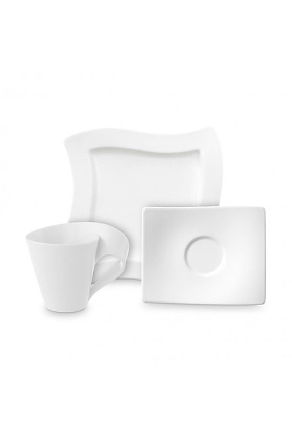 Villeroy & Boch serwis kawowy NewWave (12-pack) biały 1025259014