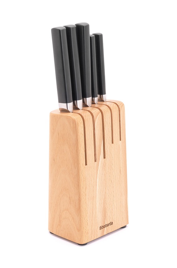 Brabantia zestaw noży z organizerem 6-pack 260483 beżowy AA00