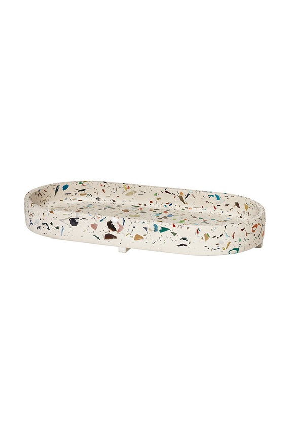 Broste Copenhagen talerz dekoracyjny Razzo multicolor 14461228