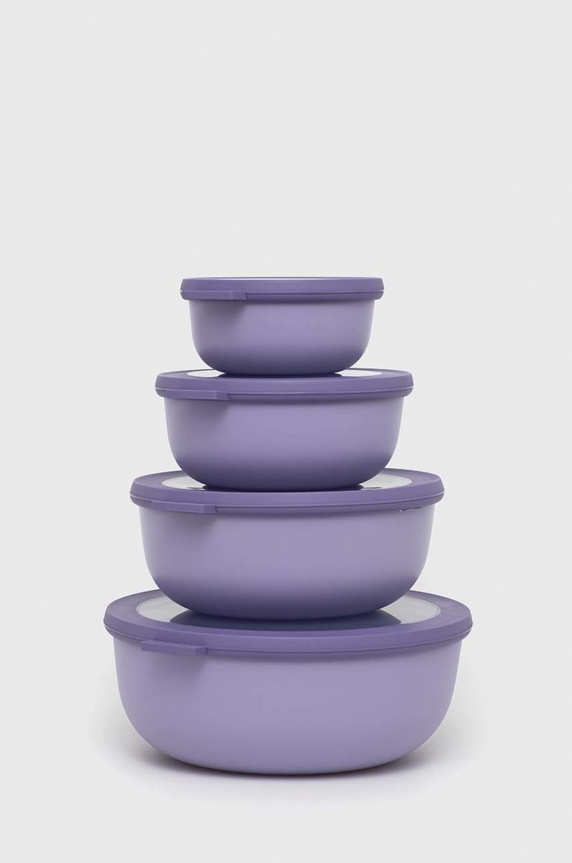 Mepal többfunkciós tálak készlete Cirqula 0,35/0,75/1,25/2,25l 4 db lila 106232074600
