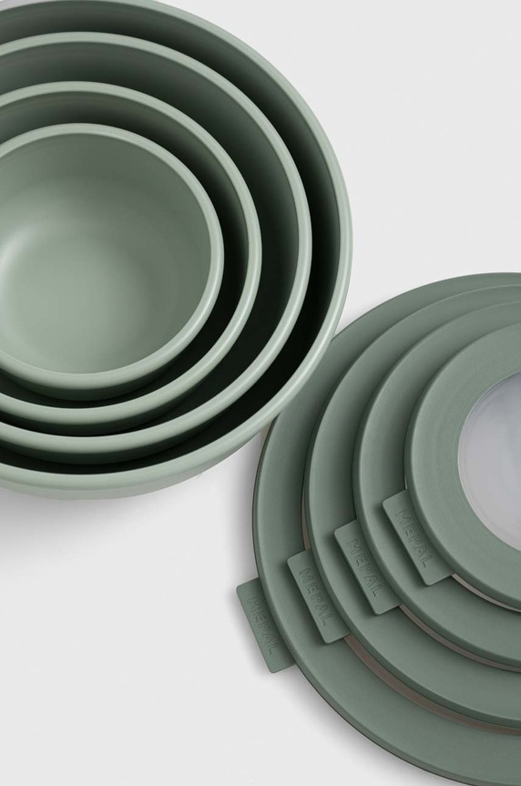 Konyha és bár Mepal többfunkciós tálak készlete Cirqula 0,35/0,75/1,25/2,25L 4 db 106232094700 zöld