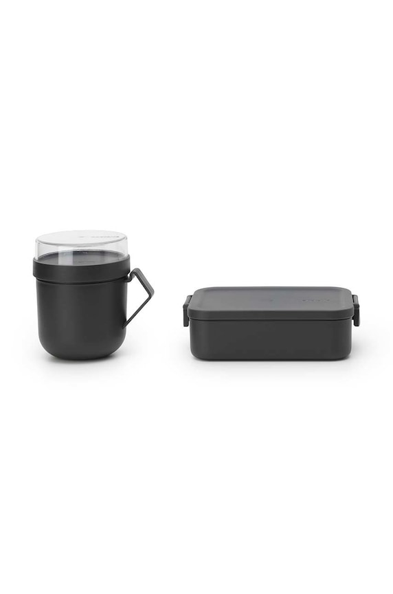 Brabantia zestaw pojemników na lunch Make & Take 2-pack szary 206665