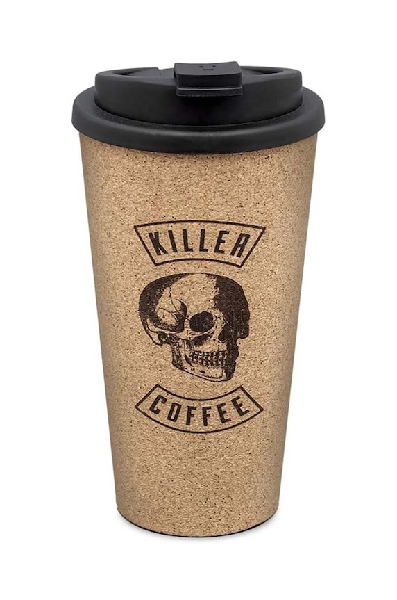 Šalica za kavu Luckies of London killer coffee šarena LK.IAGKC