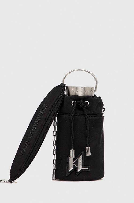 Karl Lagerfeld palack tartóval fekete 221W391099900