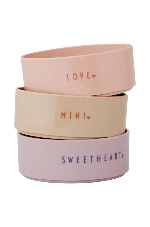 Design Letters set de boluri Mini favourite bowl set 3-pack bej 20103024LAVNUDEBEI
