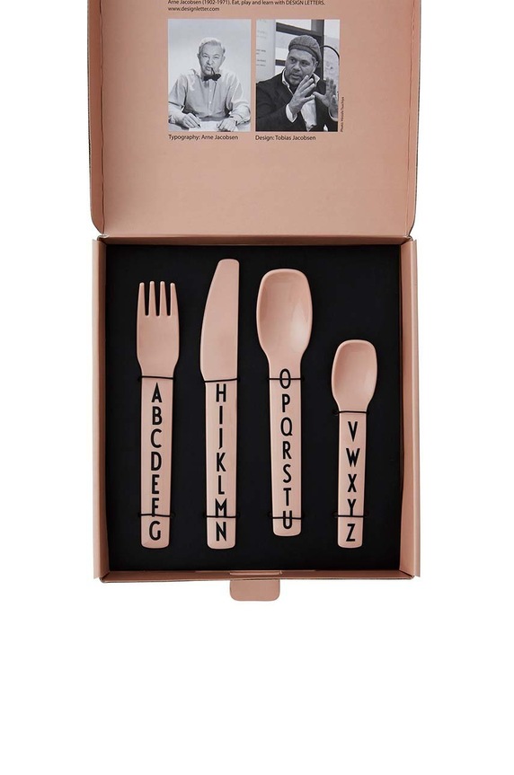 Súprava detského príboru Design Letters Kids cutlery 4-pak 20201301NUDE béžová AA00