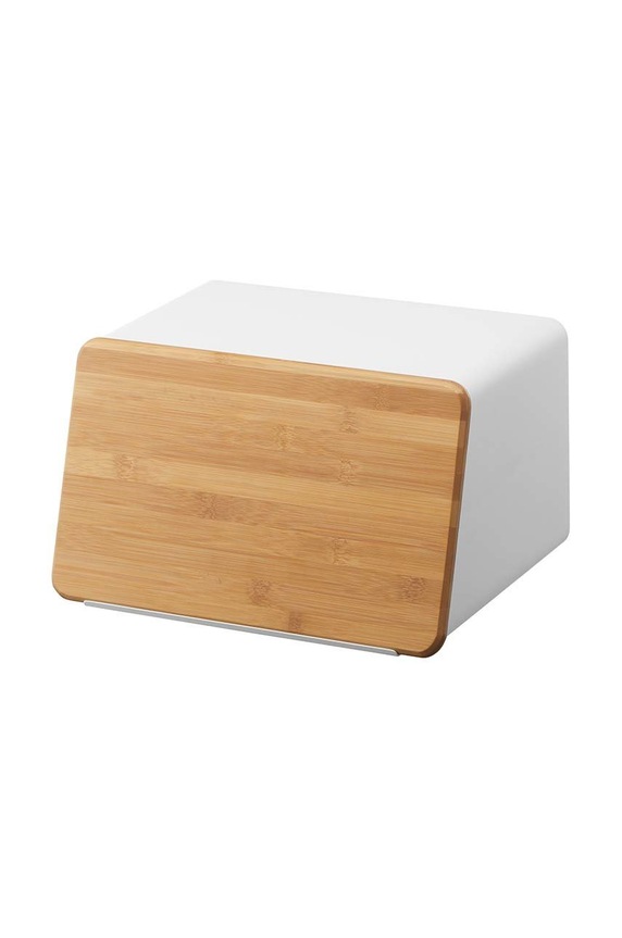 Yamazaki chlebak z deską do krojenia Tower biały 5290