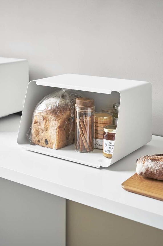 Yamazaki chlebak z deską do krojenia Tower 5290 biały AA00