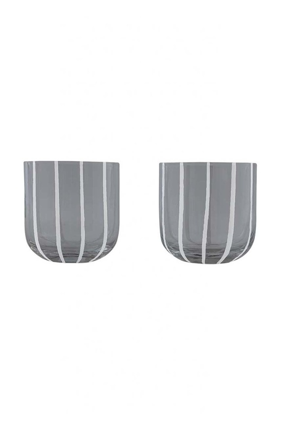 Sada skleniček OYOY Mizu 320 ml 2-pack šedá L300545