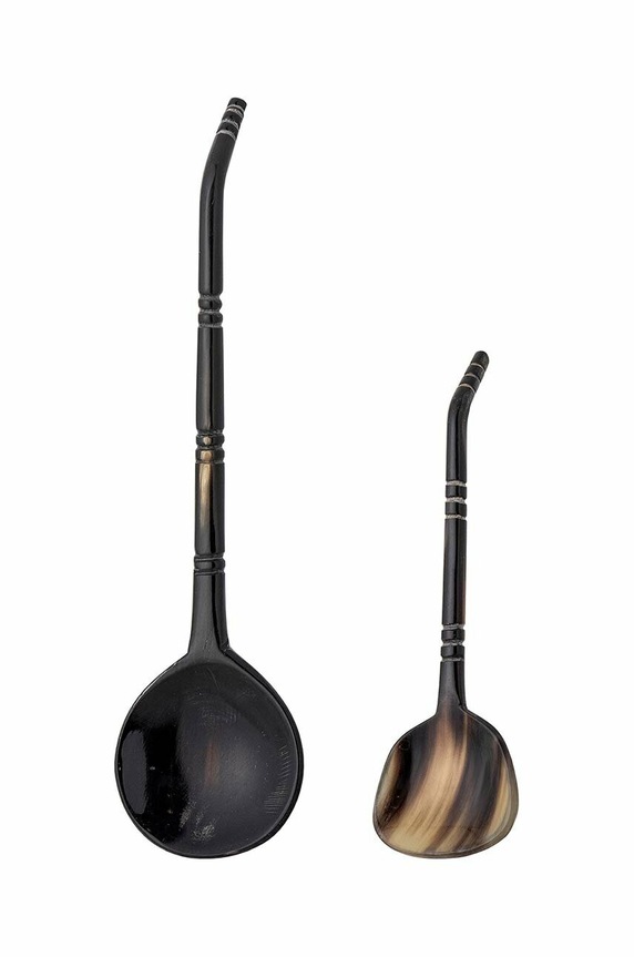 Bloomingville zestaw łyżek do serwowania potraw Avelin 2-pack brązowy 82058084