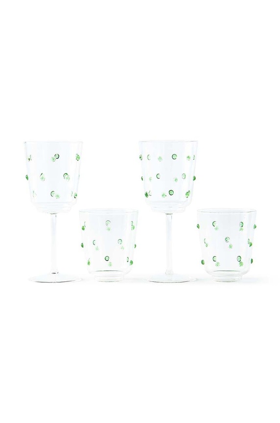 Pols Potten zestaw kieliszków 300 ml 2-pack 140.230.150 zielony