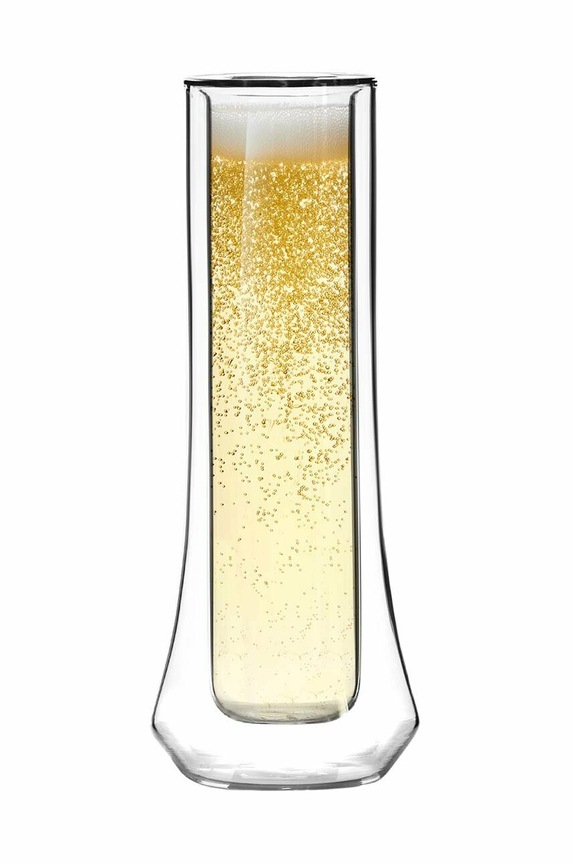Σετ ποτηριών σαμπάνιας Vialli Design Soho 140 ml 2-pack 8906 διαφανή AA00