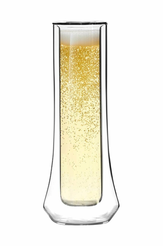 Σετ ποτηριών σαμπάνιας Vialli Design Soho 140 ml 2-pack 8906 διαφανή AA00