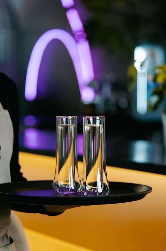 Σετ ποτηριών σαμπάνιας Vialli Design Soho 140 ml 2-pack διαφανή 8906