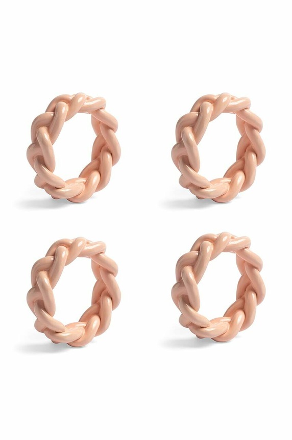 Obruči za salvete &k amsterdam Braid Pink Set 4-pack roza 1651.15