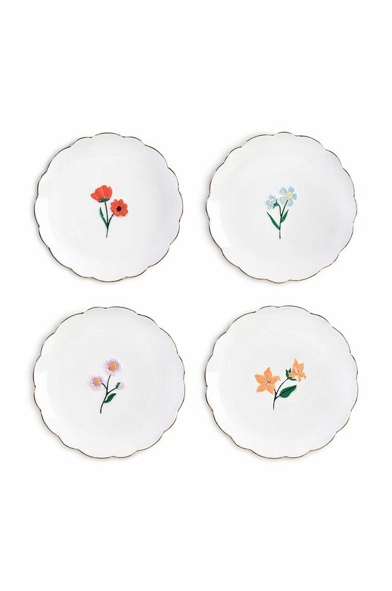 &k amsterdam zestaw talerzy Wildflower Set 4-pack multicolor 2813.03