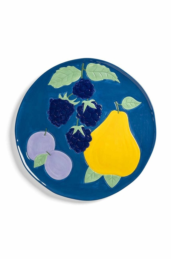 &k amsterdam talerz Fruitful Blackberry 26,5 cm multicolor 2823.04