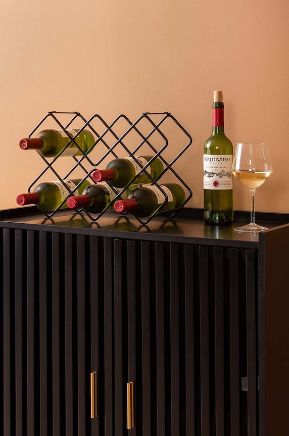 Present Time raft pentru vin negru PT3972BK