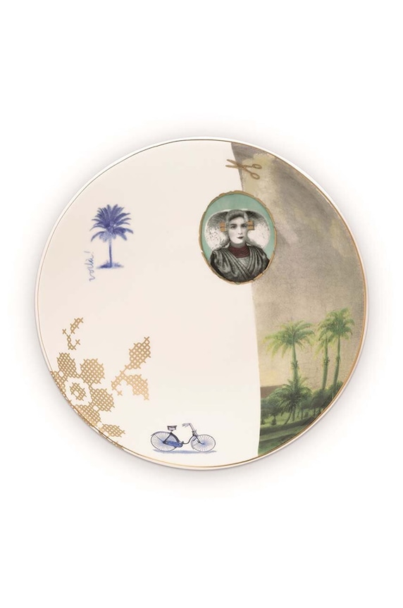 Pip Studio talerz głęboki Heritage Palm multicolor 51.001.272