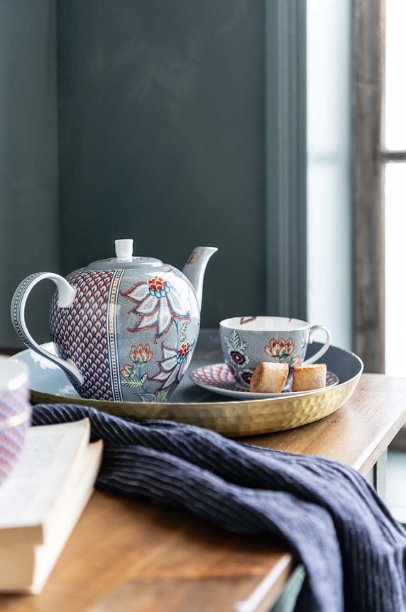 Pip Studio zestaw filiżanek ze spodkami Flower Festival 280 ml 2-pack 51.004.139 multicolor AA00