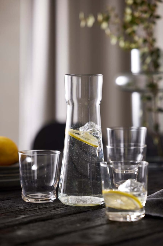 Set karafy a sklenic na vodu Lyngby Lissabon 1 L / 350 ml 5-pack 15767