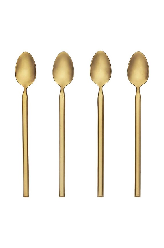 Broste Copenhagen zestaw łyżek do longdrinków 4-pack żółty 14479020