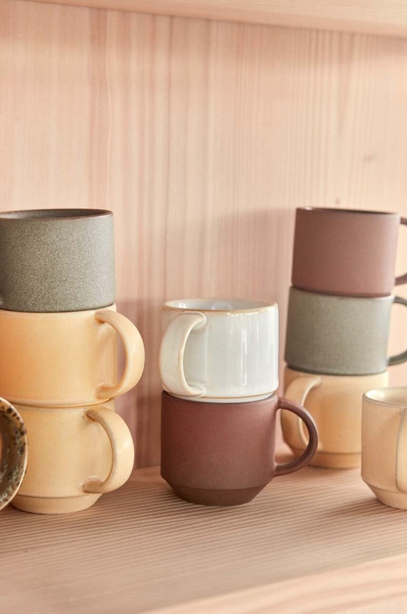 Σετ φλιτζάνια OYOY Yuka 110 ml 2-pack L300602 μπεζ AA00